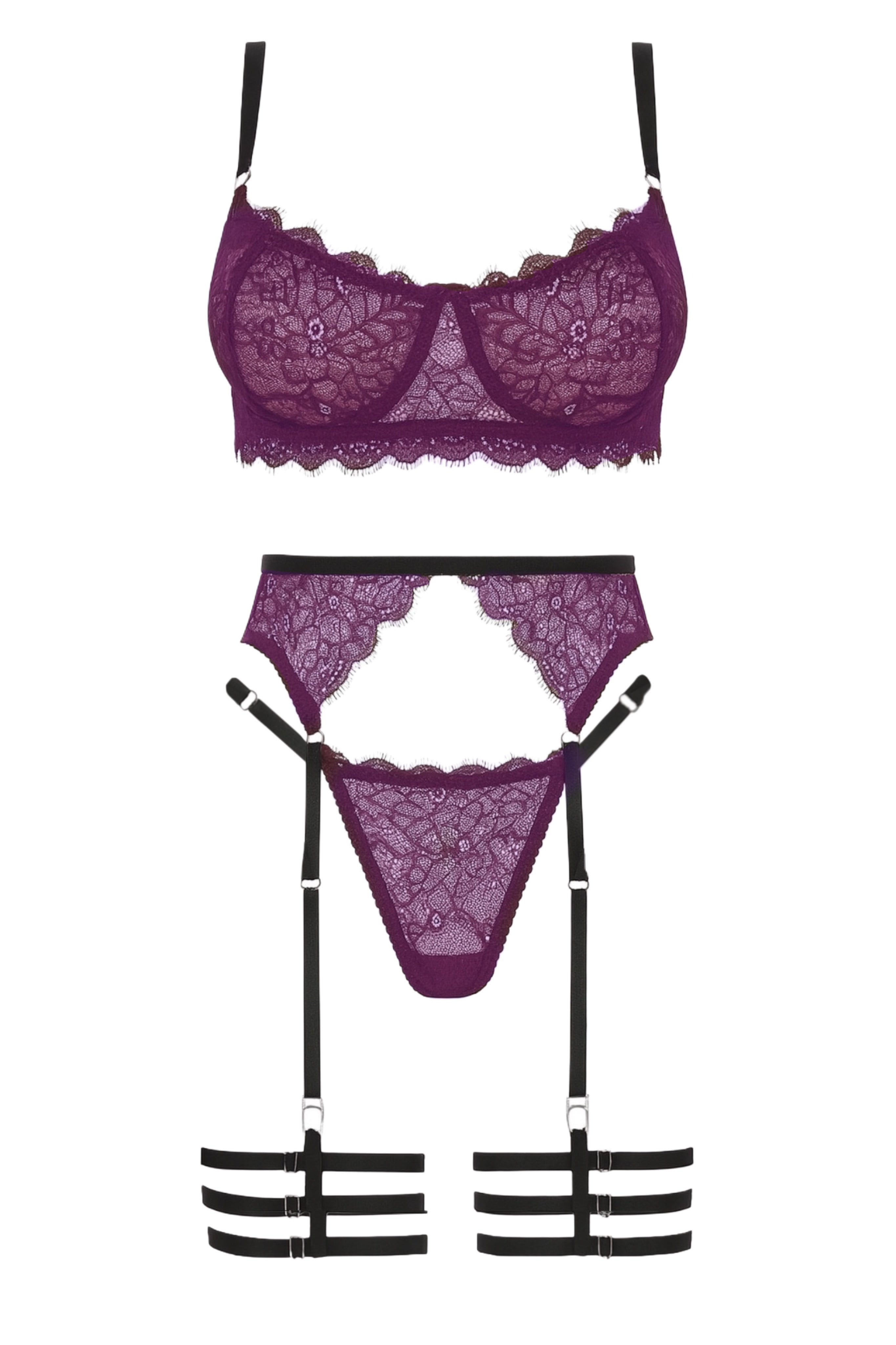 Lila Dessous Damen Set online kaufen SABIA AMOR