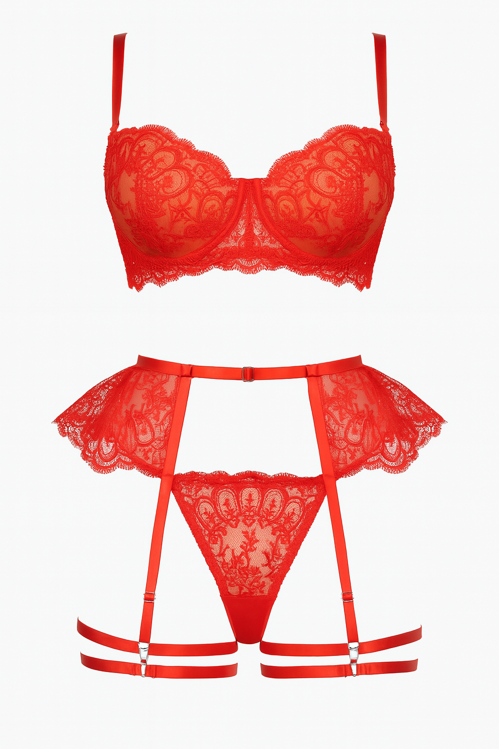 rote Dessous set online Shop SABIA AMOR