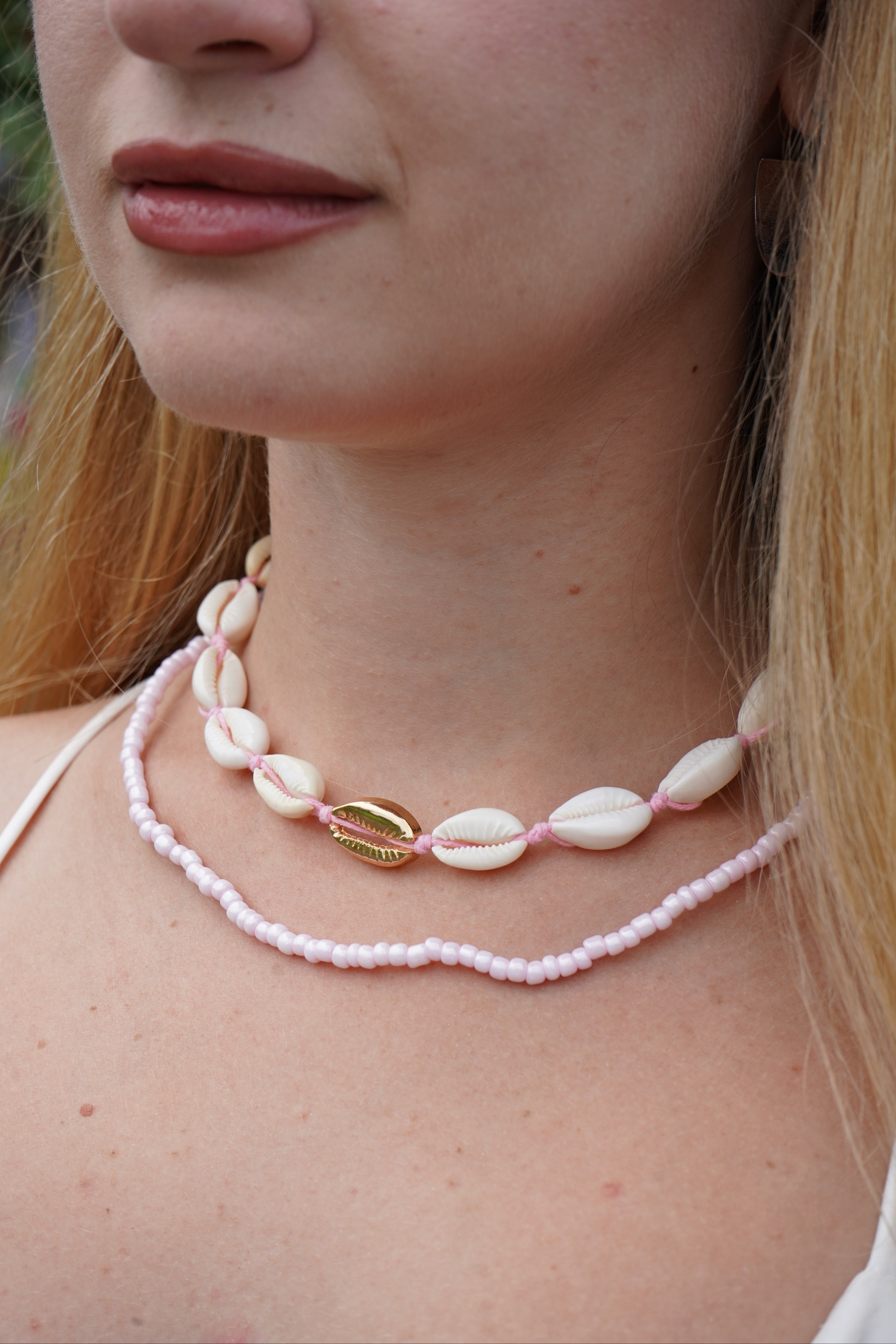 Modeschmuck Halskette Damen Muschel