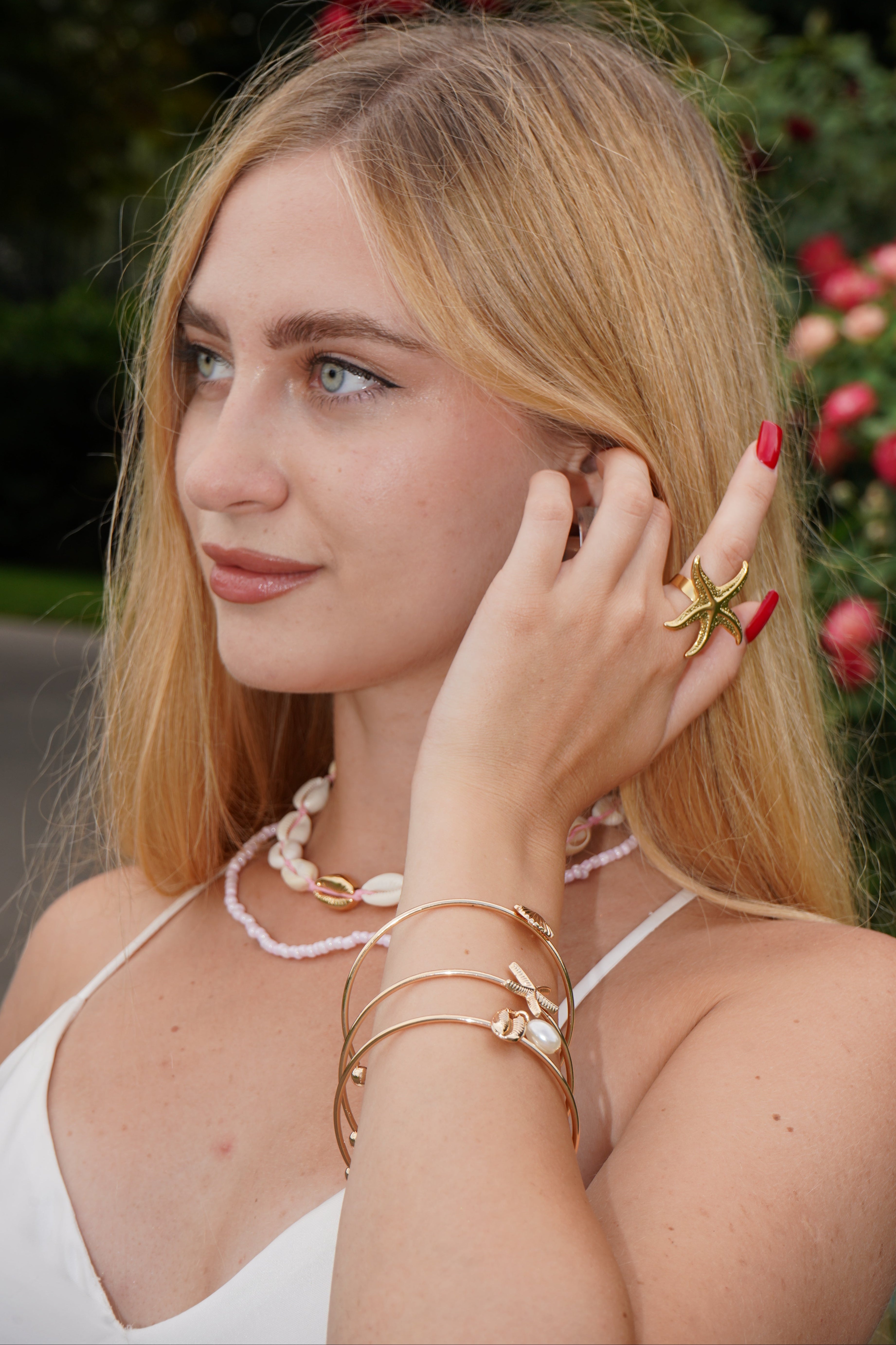 Modeschmuck Halskette Damen Muschel